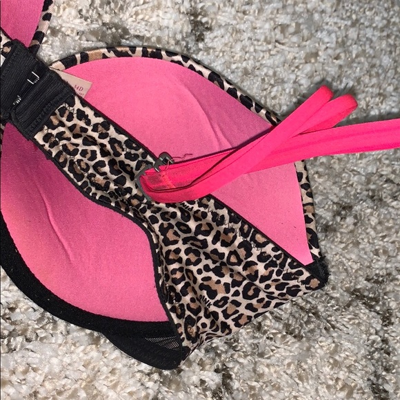 Victoria’s Secret PINK cheetah push up bra 34D - Picture 5 of 7